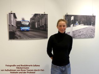 die fotografierende Busfahrerin Juliane Höckermann