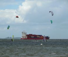 Containerschiff "Linda" auf dem Weg von Rotterdam nach Finnland