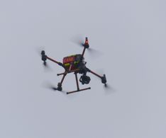 15 die Drohne der Feuerwehr Stadt Preetz ist in der Luft