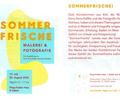 Flyer Sommerfrische  zur neuen Ausstellung im Freya-Frahm-Haus