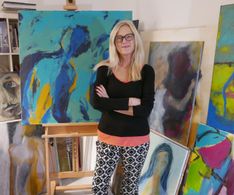 17 Ulrike Berger in ihrem Atelier
