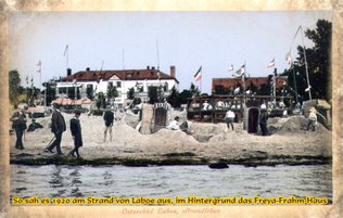 der Strand in Laboe vor 100 Jahren