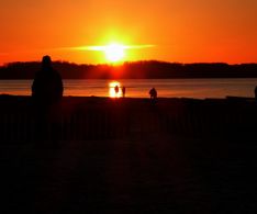 22 Sonnenuntergang am Strand von Laboe