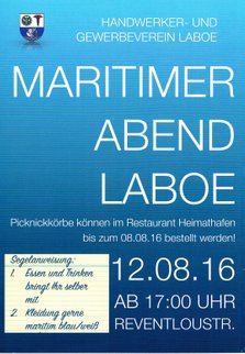 Plakat Maritimer Abend