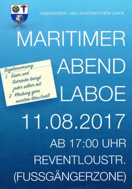 Plakat Maritimer Abend